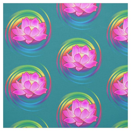 Tissu Fleur de Lotus (Échantillon)