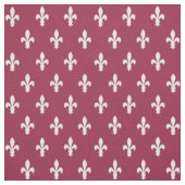 Tissu Fleur de Lys victorienne framboise (Échantillon)