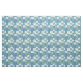 Tissu Fleur de mai Patchwork Faux Floral Bleu (Yard)