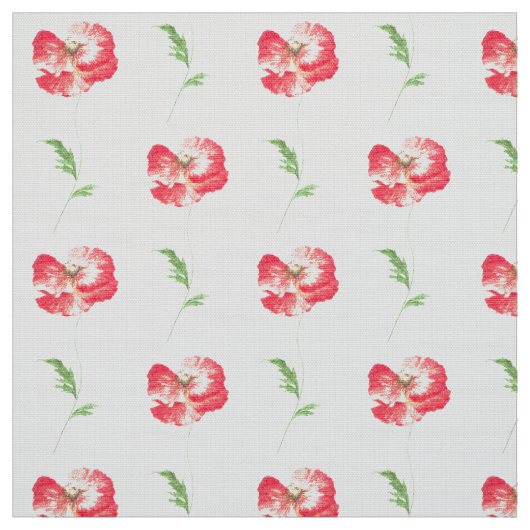 Tissu Fleur de pavot sauvage (Échantillon)