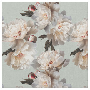 Tissu Fleur de pivoine classique Flore victorienne vinta