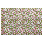 Tissu Fleur de pomme sur blanc (Yard)