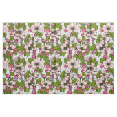 Tissu Fleur de pomme sur blanc (Yard)