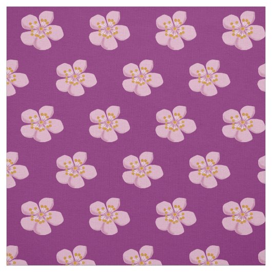 Tissu Fleur de prune (Échantillon)