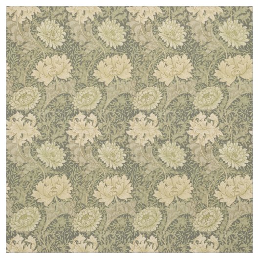 Tissu Fleur de Sauge Chrysanthème de William Morris (Échantillon)