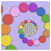 Tissu Fleur de vie / Blume des Lebens - points spiraux (Fermer)