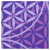 Tissu Fleur de vie - motif de timbre - violet (Fermer)