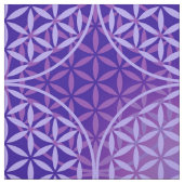 Tissu Fleur de vie - motif de timbre - violet (Échantillon)