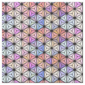 Tissu Fleur de vitrail multicolore (fermé)