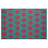 Tissu Fleur d'Hibiscus rouge (Fat Quarter)
