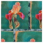 Tissu Fleur d'Iris colorée (Fermer)