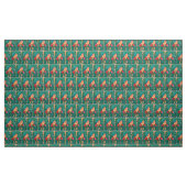 Tissu Fleur d'Iris colorée (Yard)