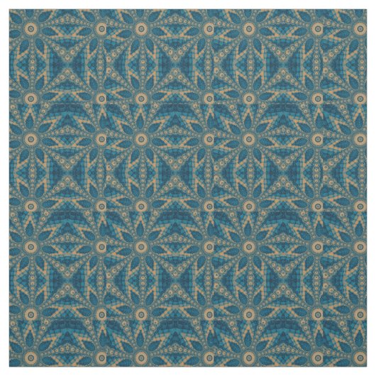 Tissu Fleur étoile fractale (Échantillon)