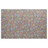 Tissu Fleur Fleurit & Fleurs en Corail, Bleu & Vert (Fat Quarter)