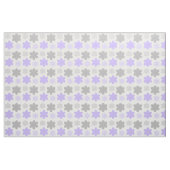 Tissu Fleur florale violette gris lavande (Yard)