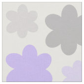 Tissu Fleur florale violette gris lavande (Fermer)
