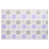 Tissu Fleur florale violette gris lavande (Fat Quarter)
