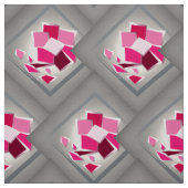 Tissu Fleur fuchsia Abstraite (Échantillon)