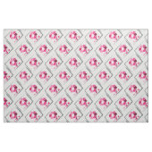 Tissu Fleur fuchsia Abstraite (Fat Quarter)