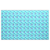 Tissu Fleur Ivy Blue Fabric moderne (Yard)