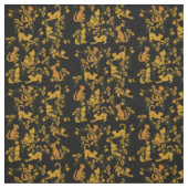 Tissu Fleur Jardin Chats Orange Tabby Chat (Échantillon)