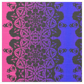 Tissu fleur Mandala rose et violet (Détail)