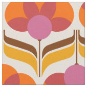 Tissu Fleur motif rétro (Fermer)