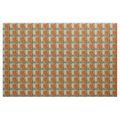 Tissu Fleur orange de souci (Yard)