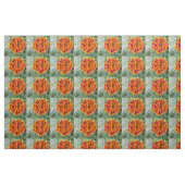 Tissu Fleur orange de souci (Fat Quarter)