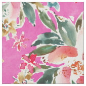 Tissu Fleur rose BIEN BRÛLÉE (Fermer)