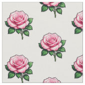 Tissu Fleur rose transparente (Fermer)