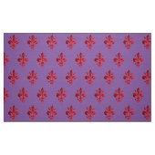 Tissu FLEUR ROUGE DE LIS DANS PURPLE Floral Patch (Fat Quarter)