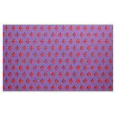 Tissu FLEUR ROUGE DE LIS DANS PURPLE Floral Patch (Yard)