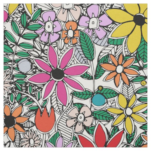 Tissu fleur sauvage (Échantillon)