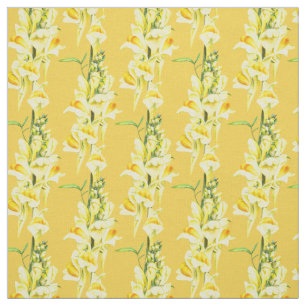 Tissu Fleur sauvage d'aquarelle Snapdragon