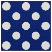 Tissu FLEUR SAUVAGE - Pois classique sur bleu marine (Fermer)