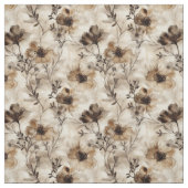 Tissu Fleur sauvage Sepia (Échantillon)