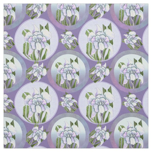 Tissu fleur Smeraldo (Échantillon)