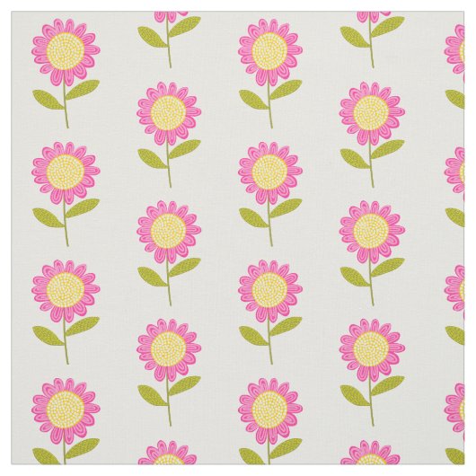 Tissu Fleur stylisée (Échantillon)