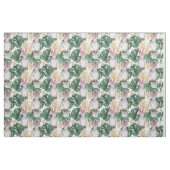 Tissu Fleur tropicale vintage de cacatoès (Yard)