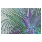 Tissu Fleur vert violet Art Abstrait moderne Fractal (Fat Quarter)