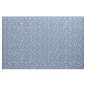 Tissu Fleur vintage Bleu marron (Yard)