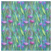 Tissu Fleur violet (Échantillon)