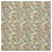 Tissu Fleurs à côté d'un chemin (Échantillon)