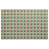 Tissu Fleurs à damier gras (Yard)