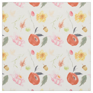 Tissu Fleurs à l'aquarelle