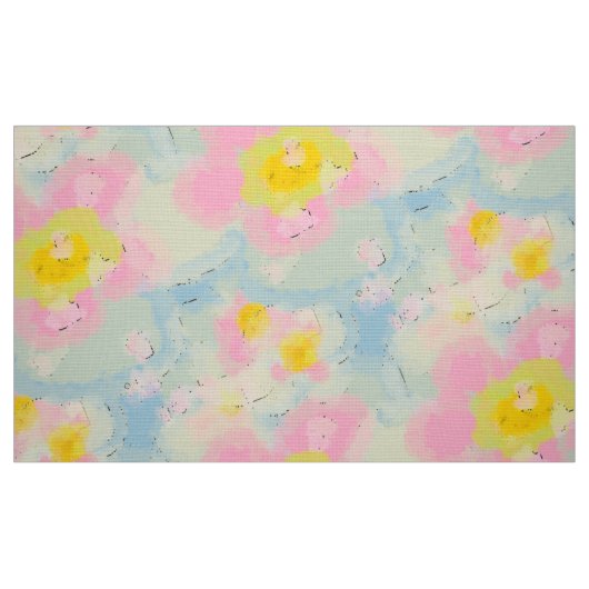 Tissu Fleurs à ressort souple (Fat Quarter)