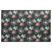 Tissu Fleurs alignées sans couture abstrait PA moderne (Fat Quarter)