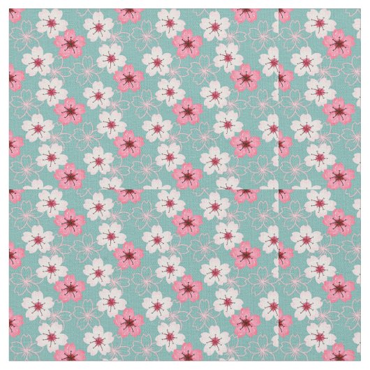 Tissu Fleurs aquarelles (Fermer)