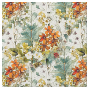 Tissu Fleurs art nature